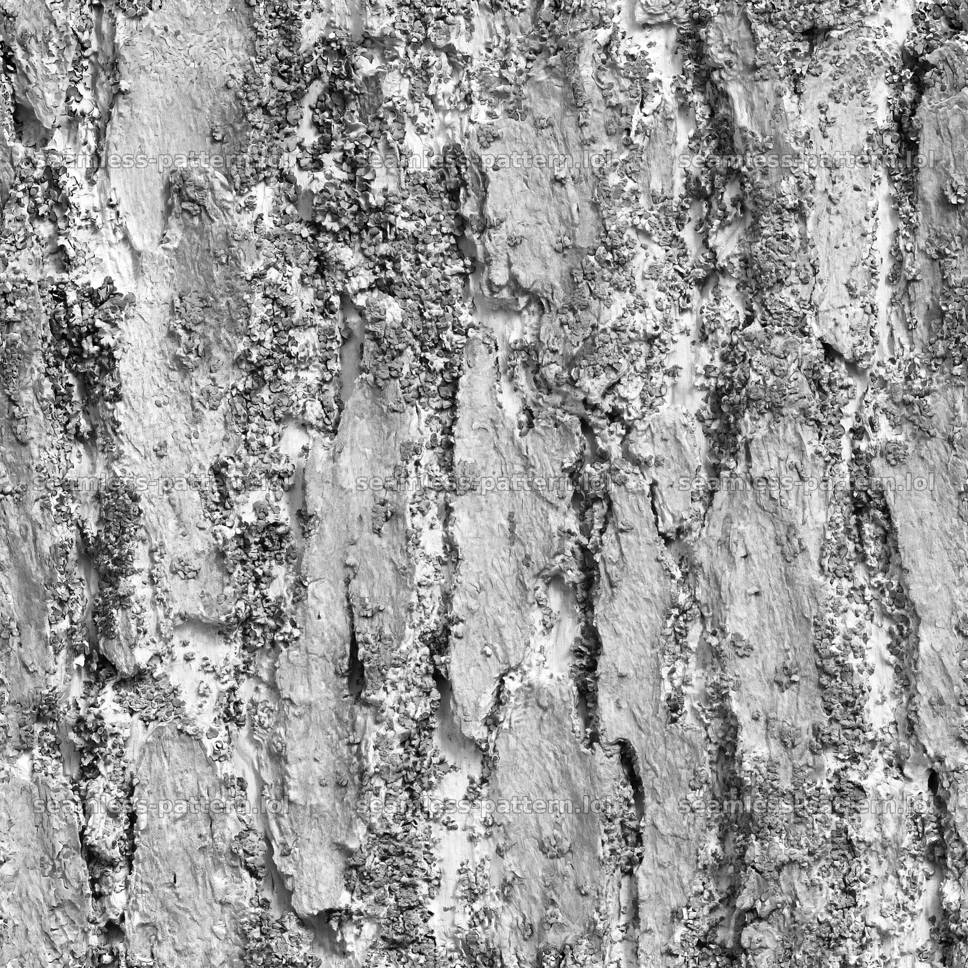 Seamless cool gray bark texture for fabric and wallpaper — seamless tileable pattern
