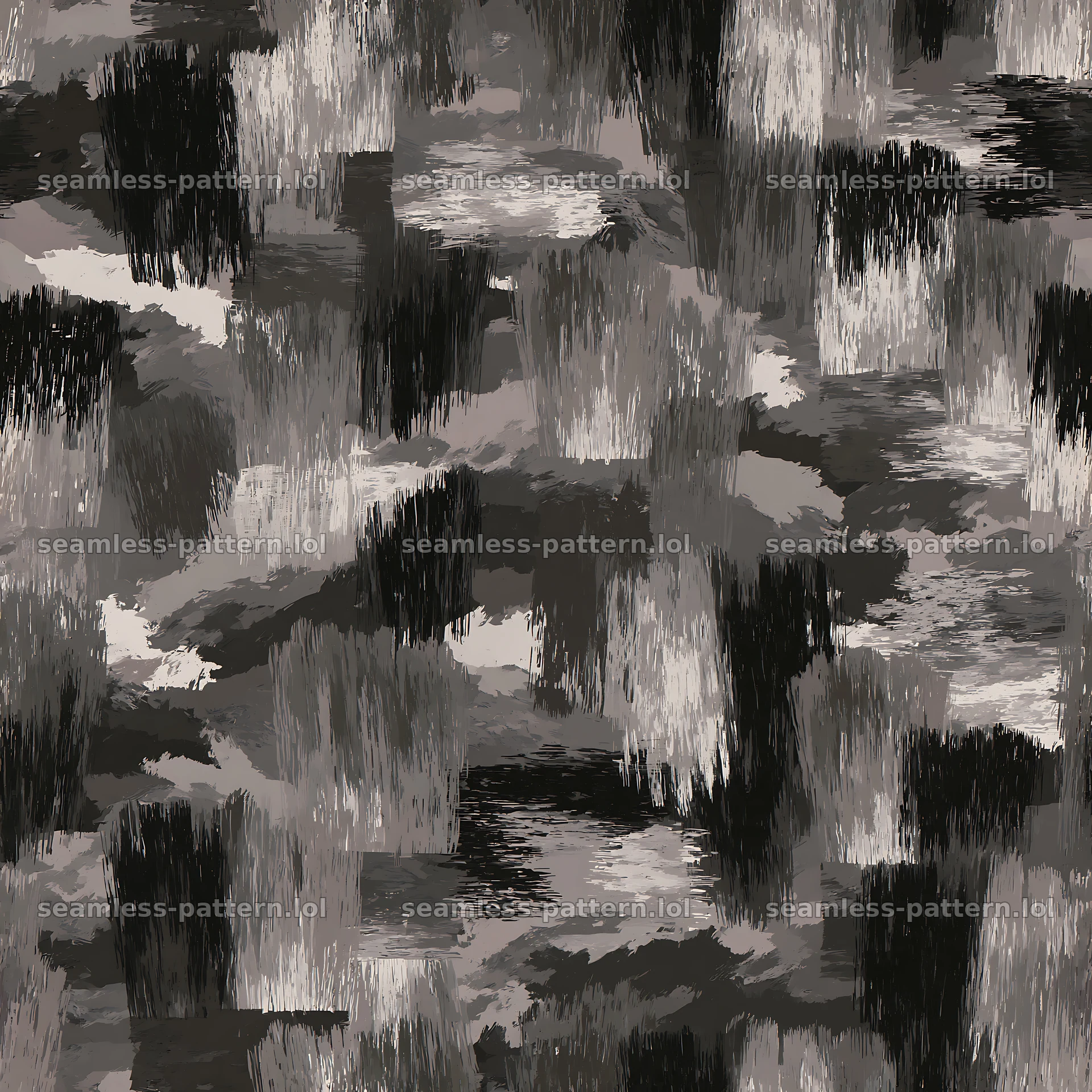 Seamless gray camouflage brushstroke pattern for fabric and wallpaper — seamless tileable pattern