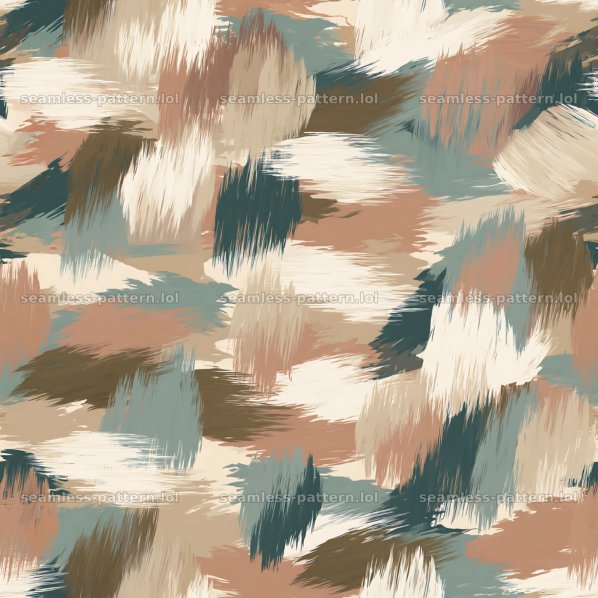 Seamless desert camouflage brushstroke pattern design — seamless tileable pattern