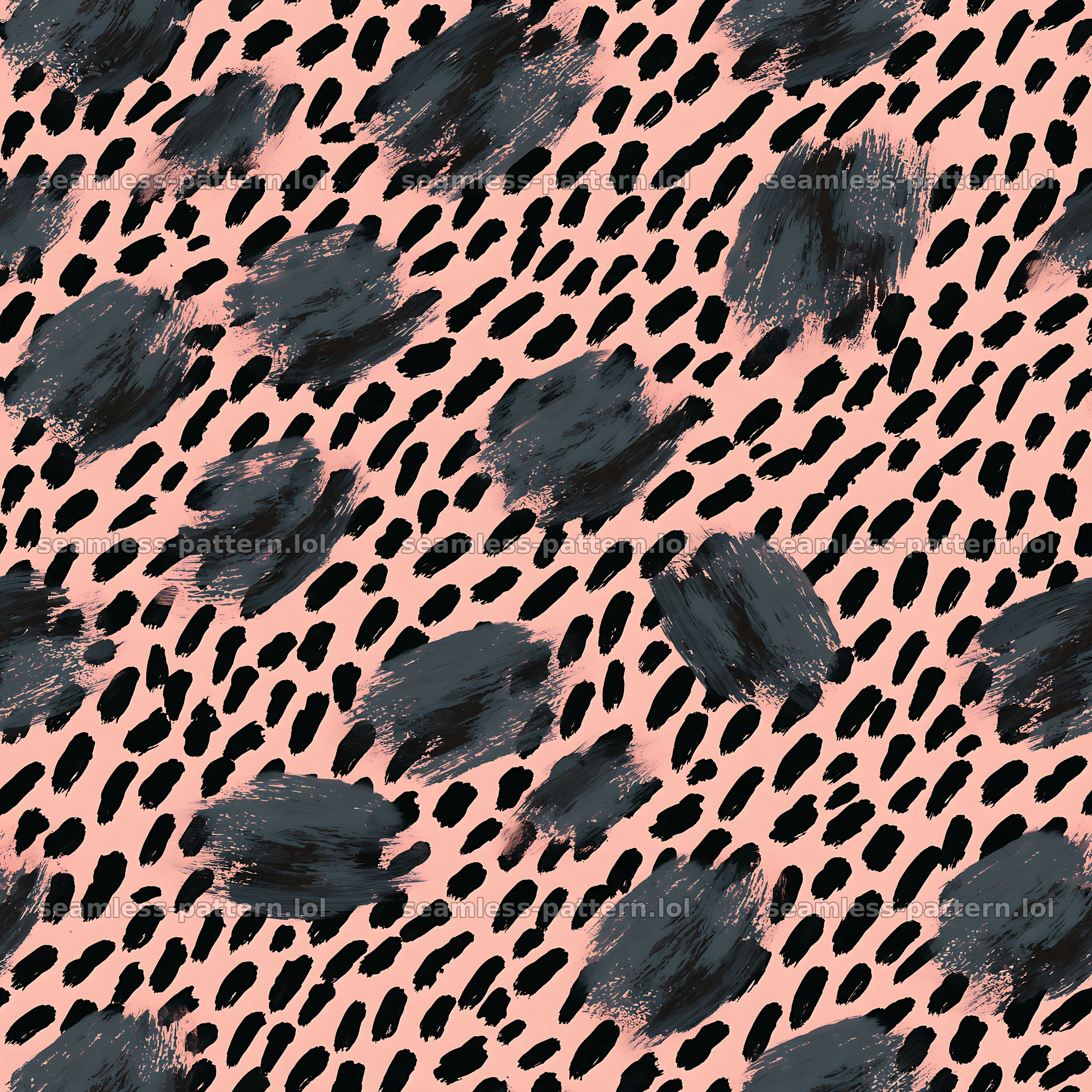 Seamless black camouflage brushstroke pattern for textiles — seamless tileable pattern