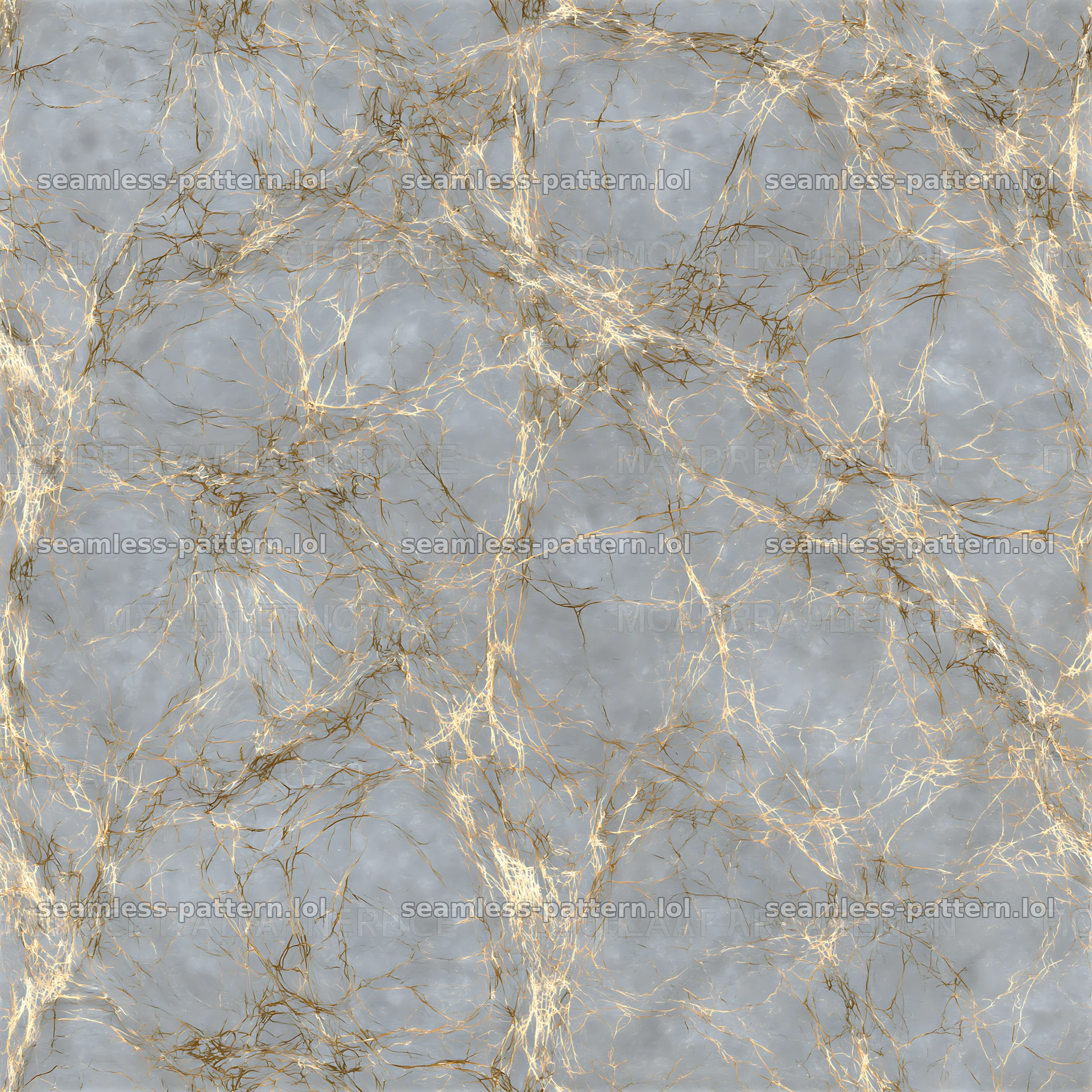 Gold vein on gray tileable texture seamless pattern — seamless tileable pattern at 8192x8192