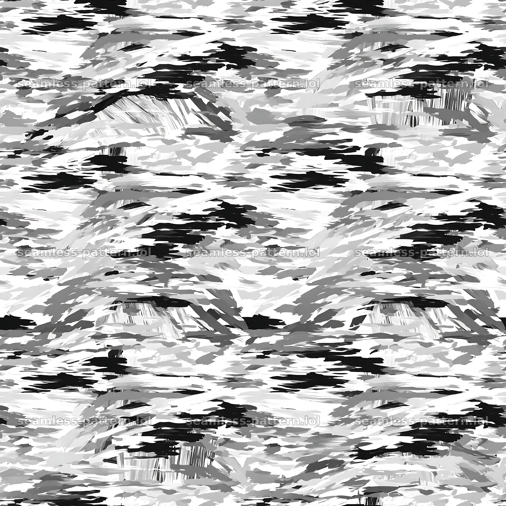 Seamless arctic camouflage brushstroke pattern design — seamless tileable pattern
