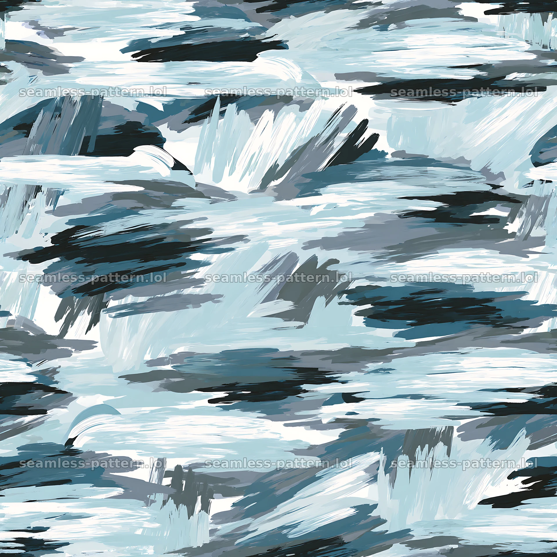 Seamless arctic camouflage brushstroke pattern for fabric — seamless tileable pattern