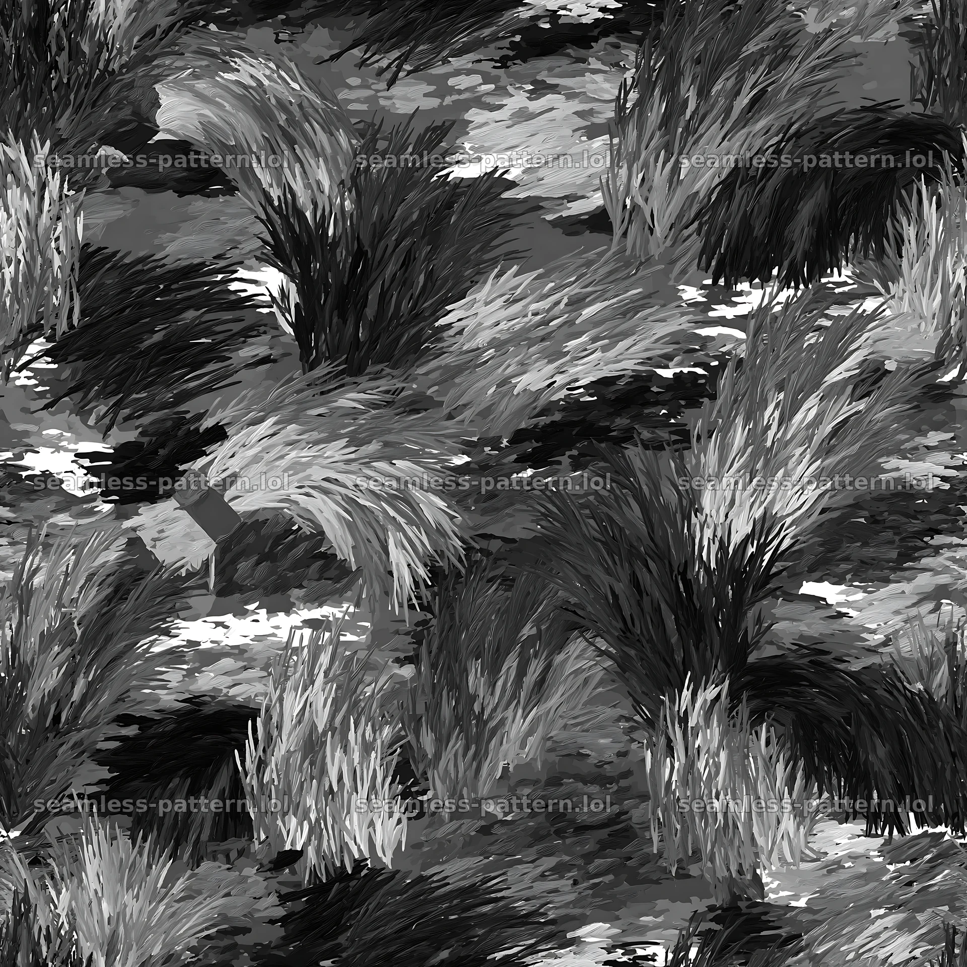 Seamless green camouflage brushstroke pattern for textiles — seamless tileable pattern