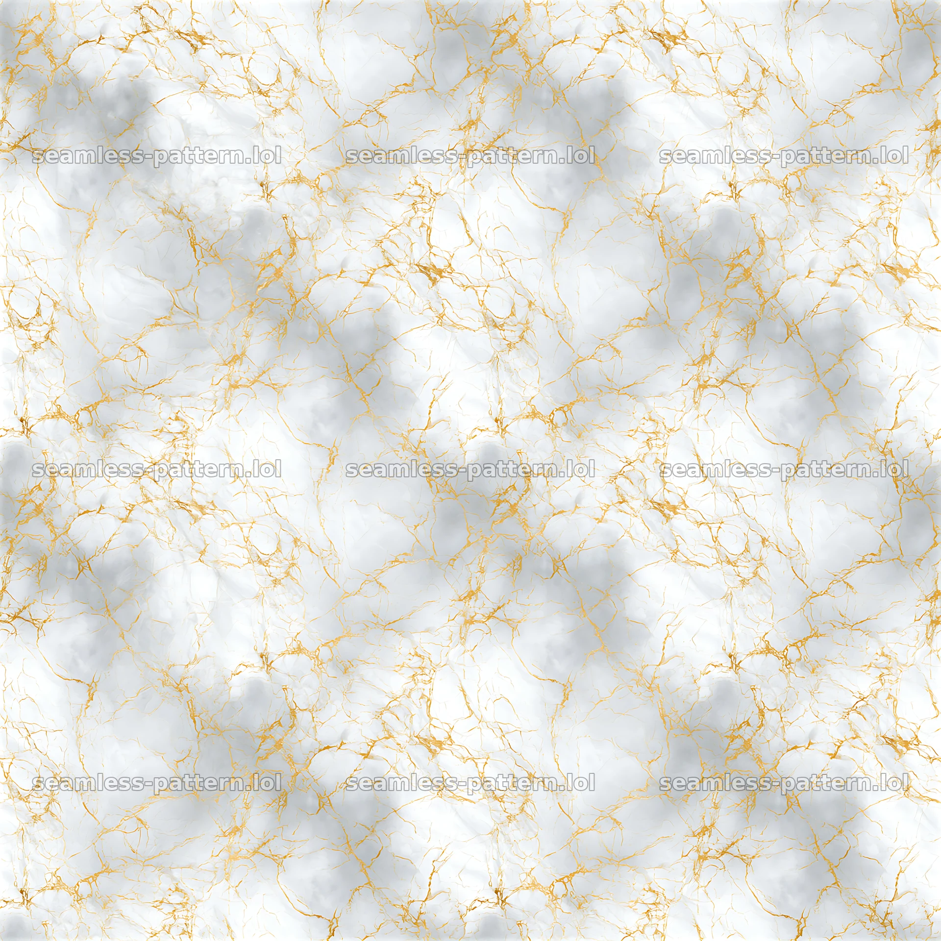 Pattern seamless fine gold veined marble pattern with grey background — seamless tileable pattern at 8192x8192