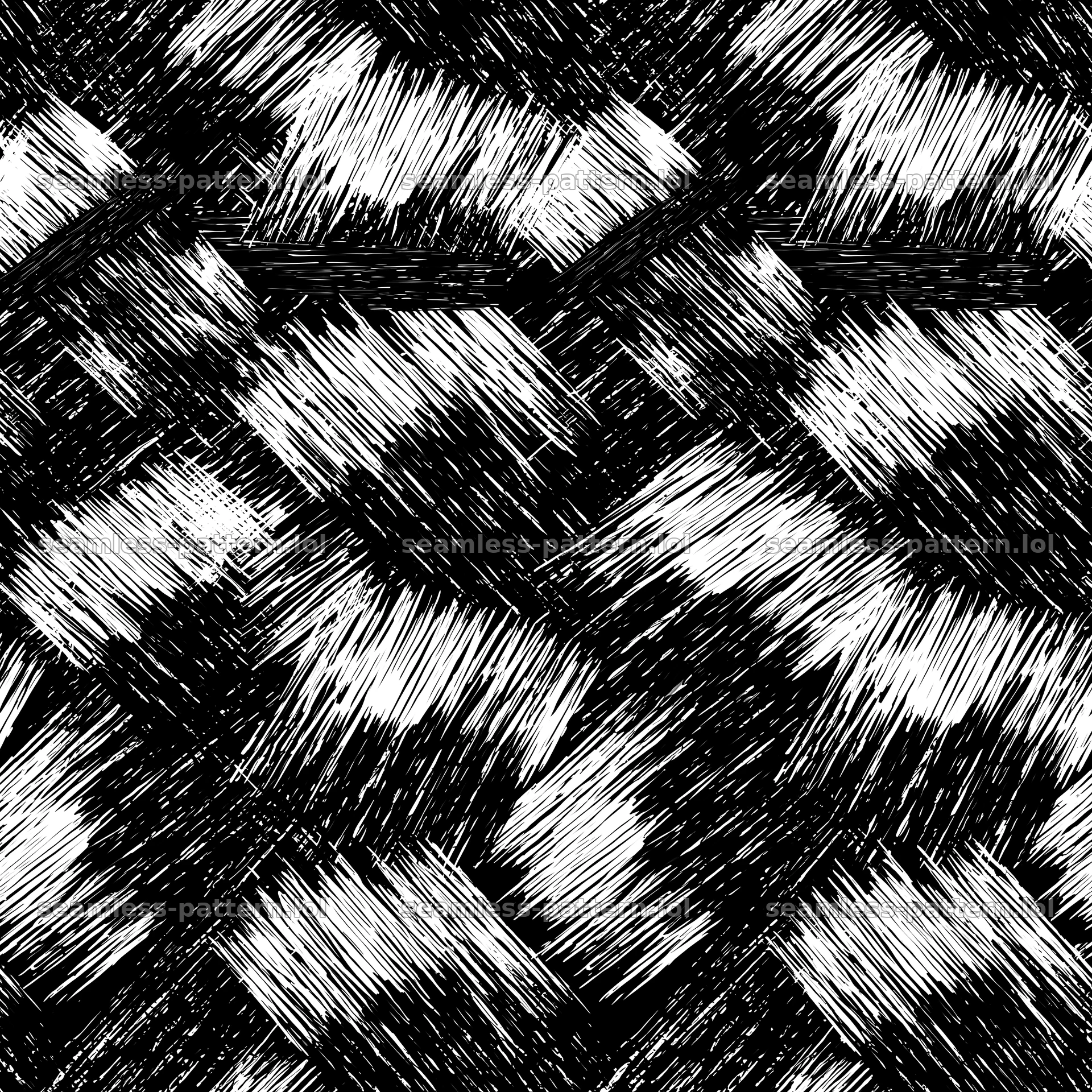 Seamless black and white brushstroke pattern for textiles — seamless tileable pattern
