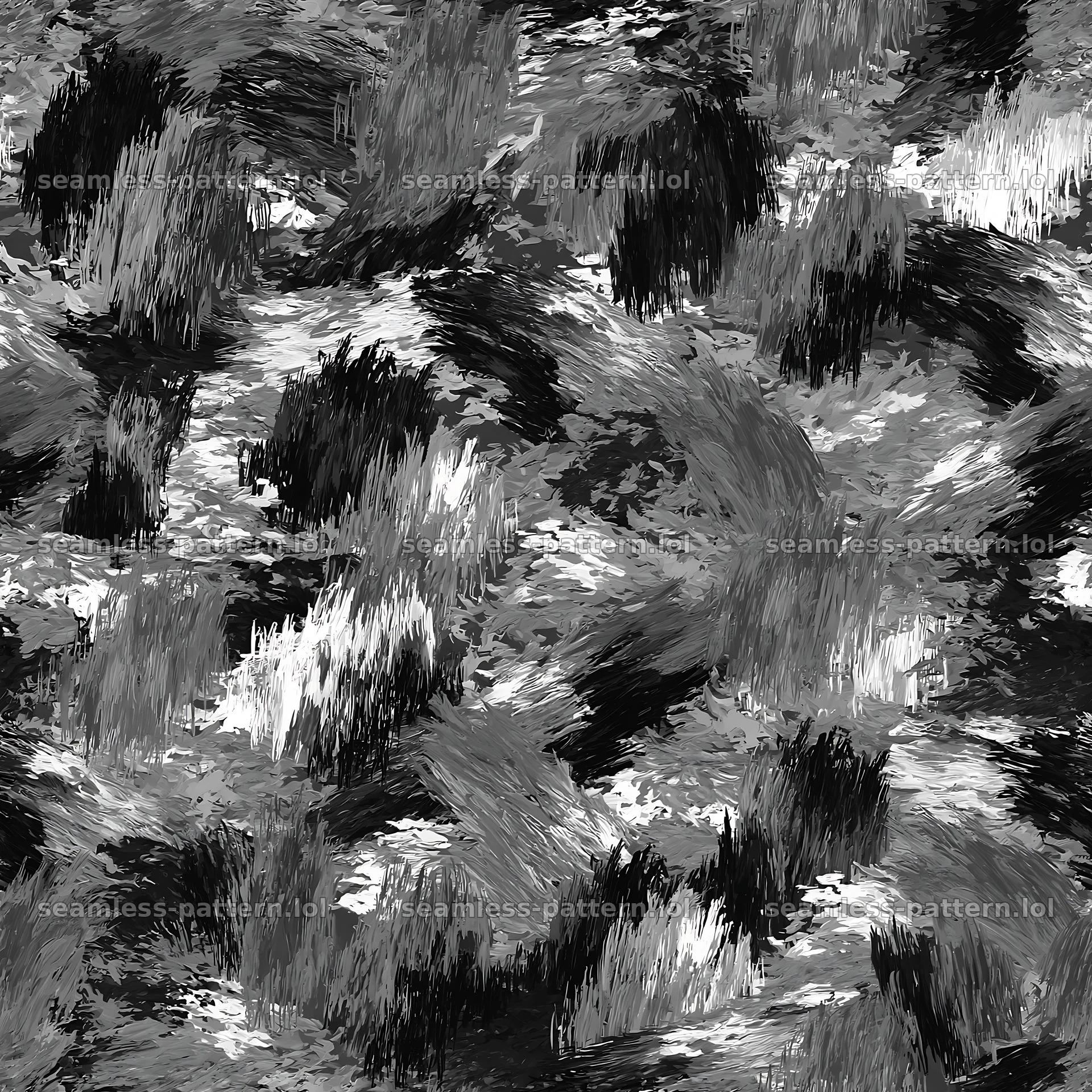 Seamless woodland camouflage brushstroke pattern — seamless tileable pattern