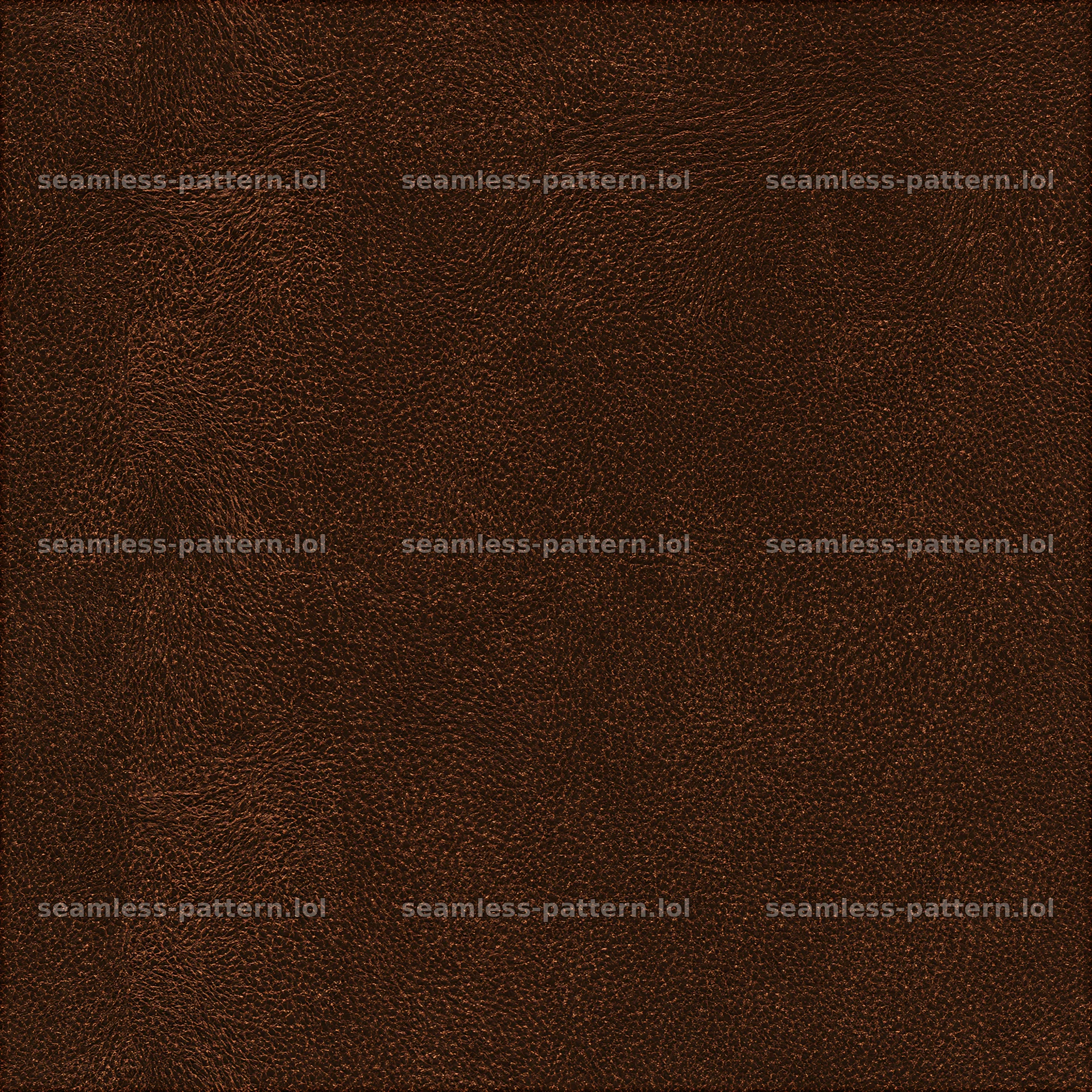 Seamless rustic leather texture in deep brown color — seamless tileable pattern at 8192x8192