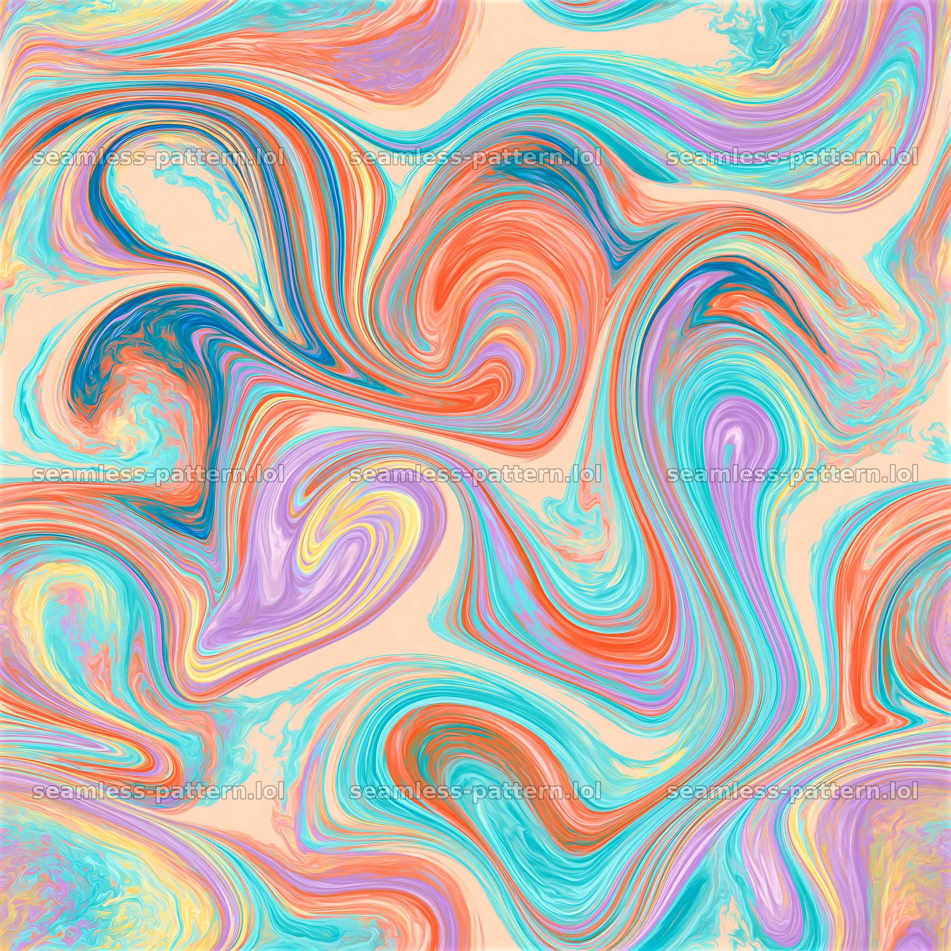 Rainbow marble seamless texture features bright swirling colors — seamless tileable pattern at 8192x8192