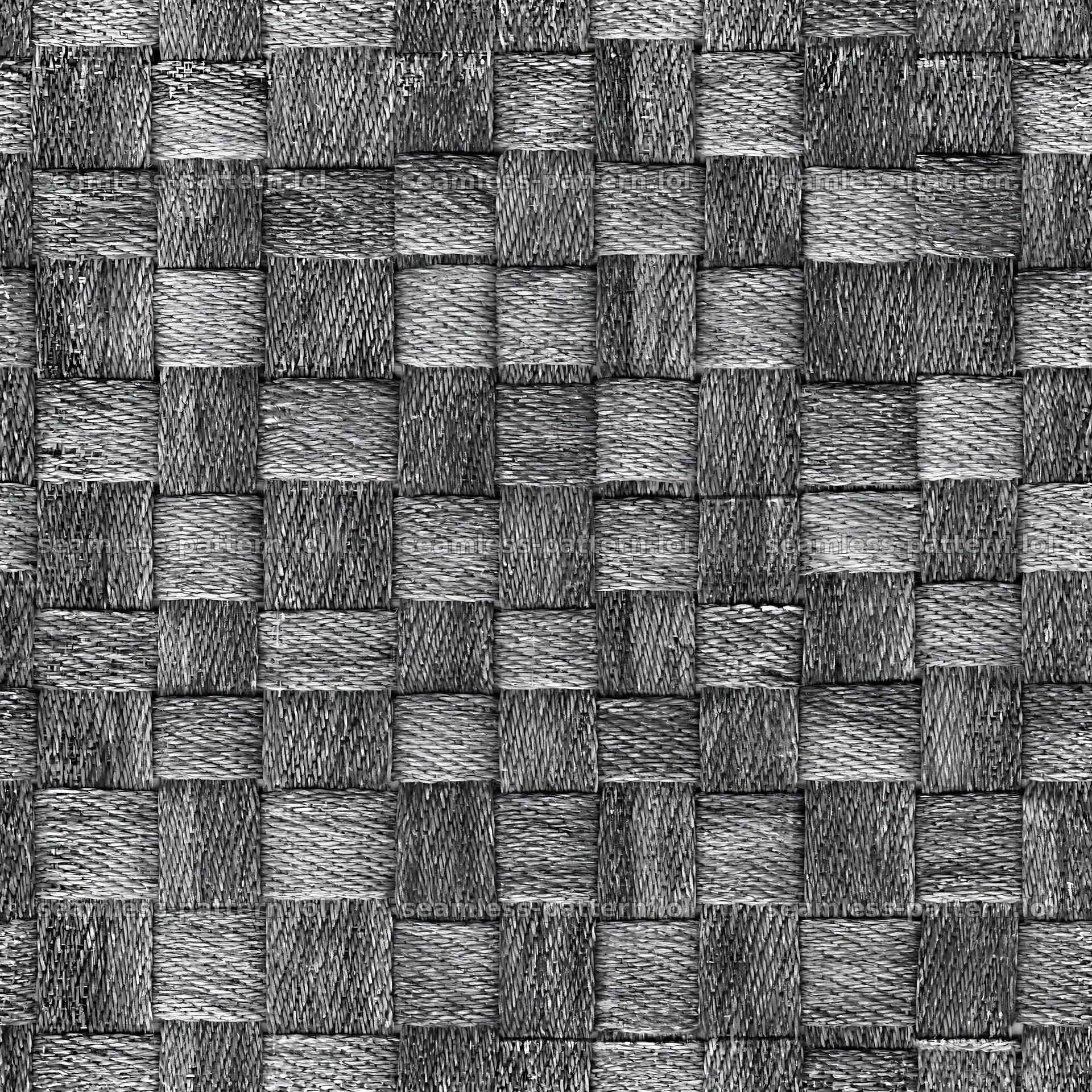 Seamless pattern of woven black and white fabric texture — seamless tileable pattern