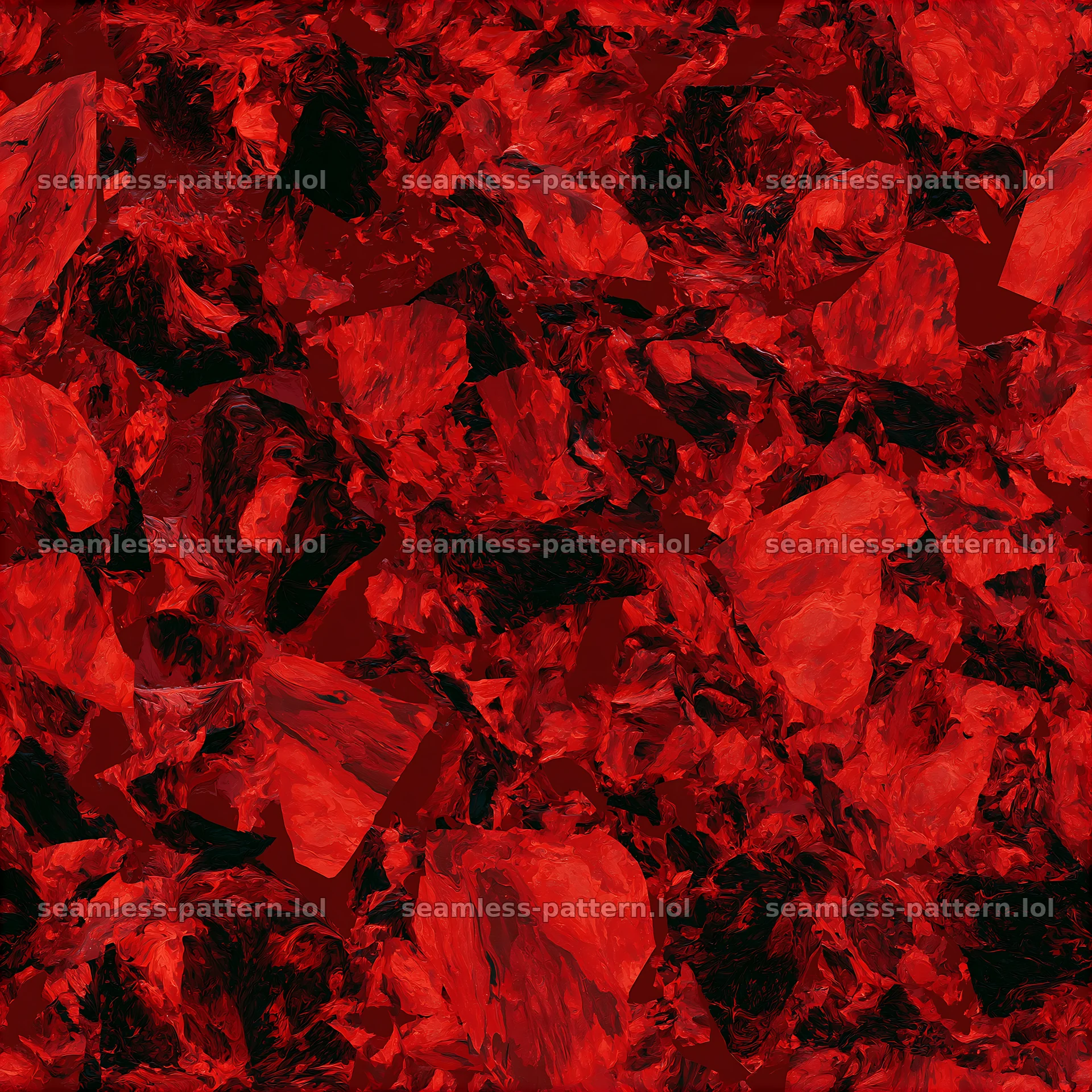 Red marbled camouflage tileable pattern with dark accents — seamless tileable pattern at 8192x8192