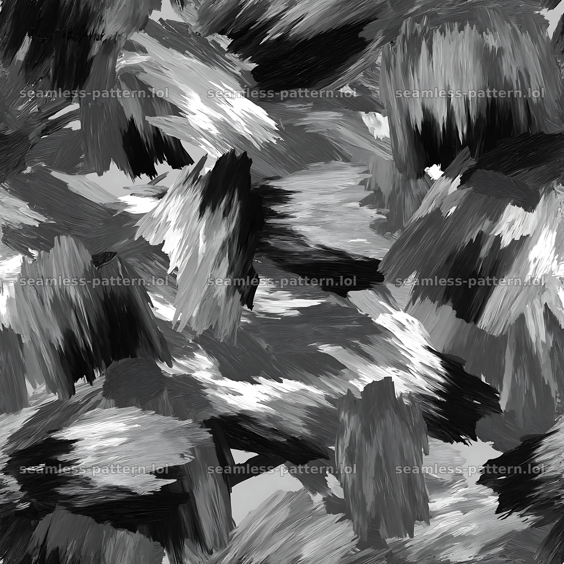 Seamless gray camouflage brushstroke pattern for textiles — seamless tileable pattern