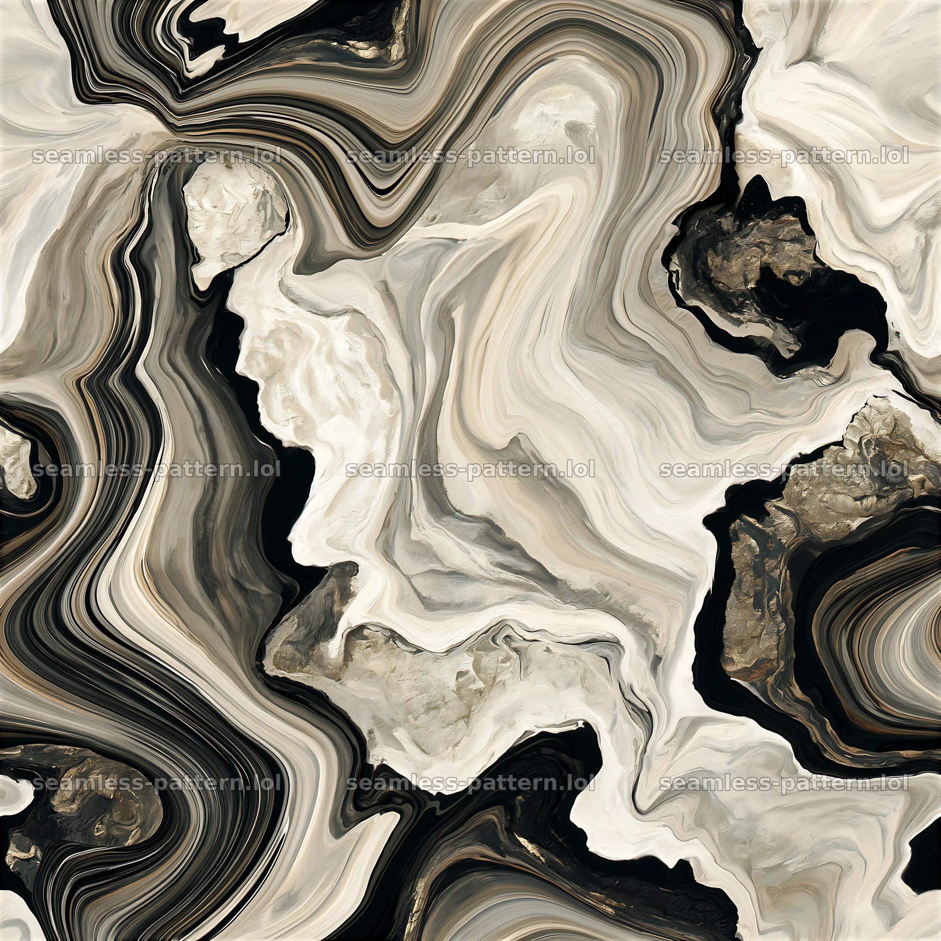 Hand-painted marble tileable pattern with swirling designs — seamless tileable pattern at 8192x8192