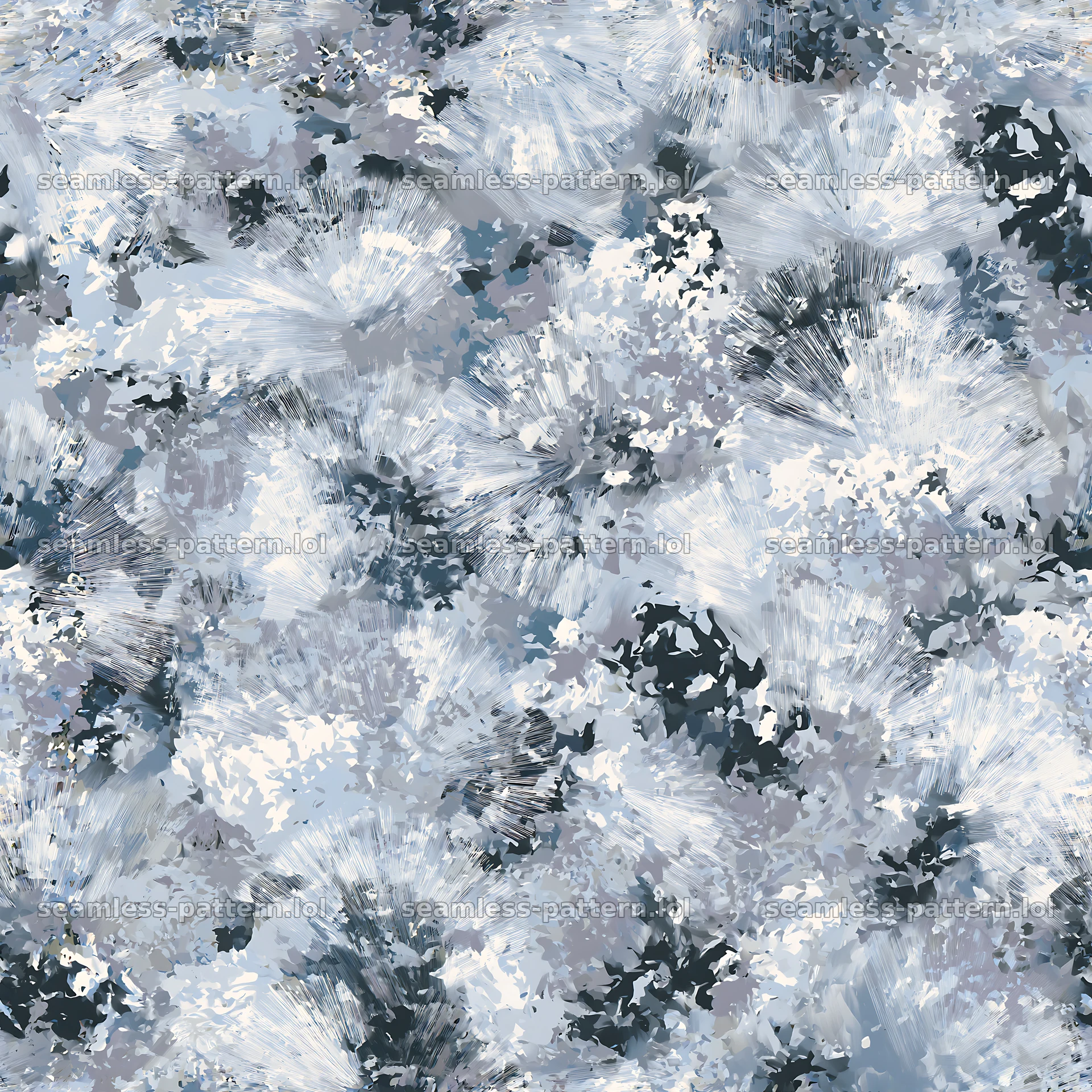 Seamless arctic camouflage brushstroke pattern for textiles — seamless tileable pattern