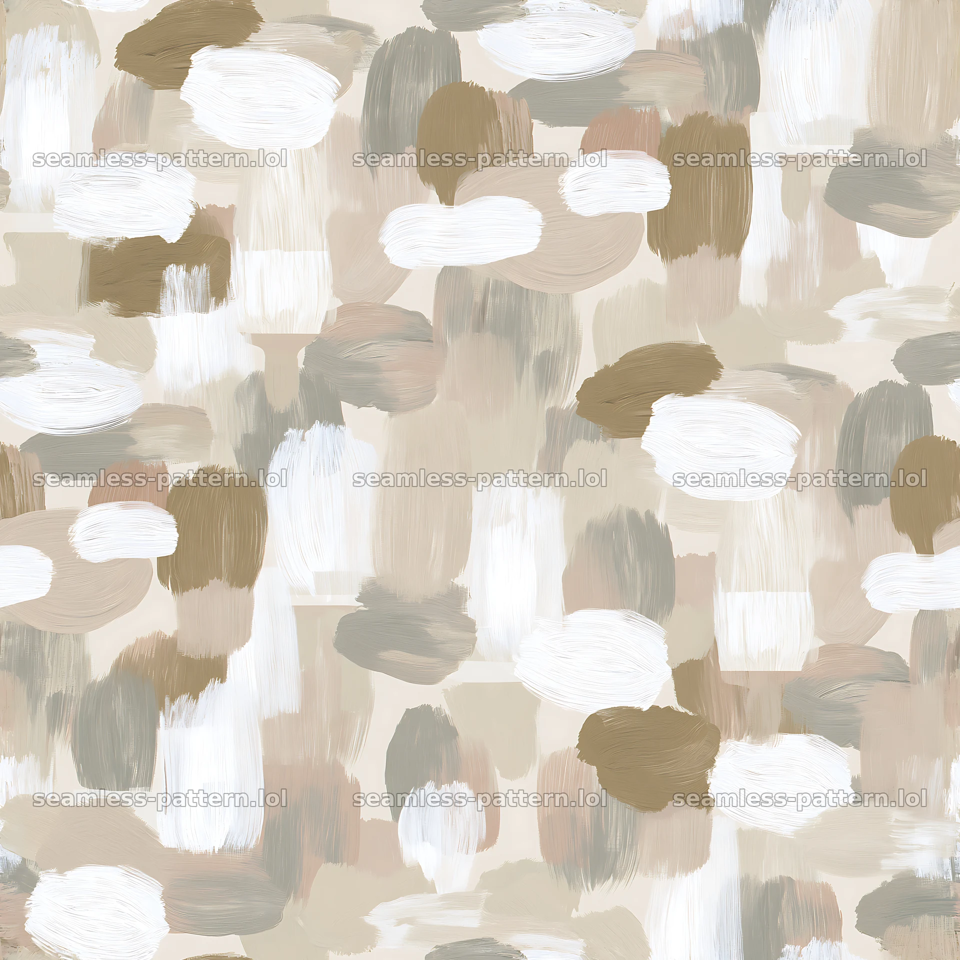 Seamless beige camouflage brushstroke pattern — seamless tileable pattern