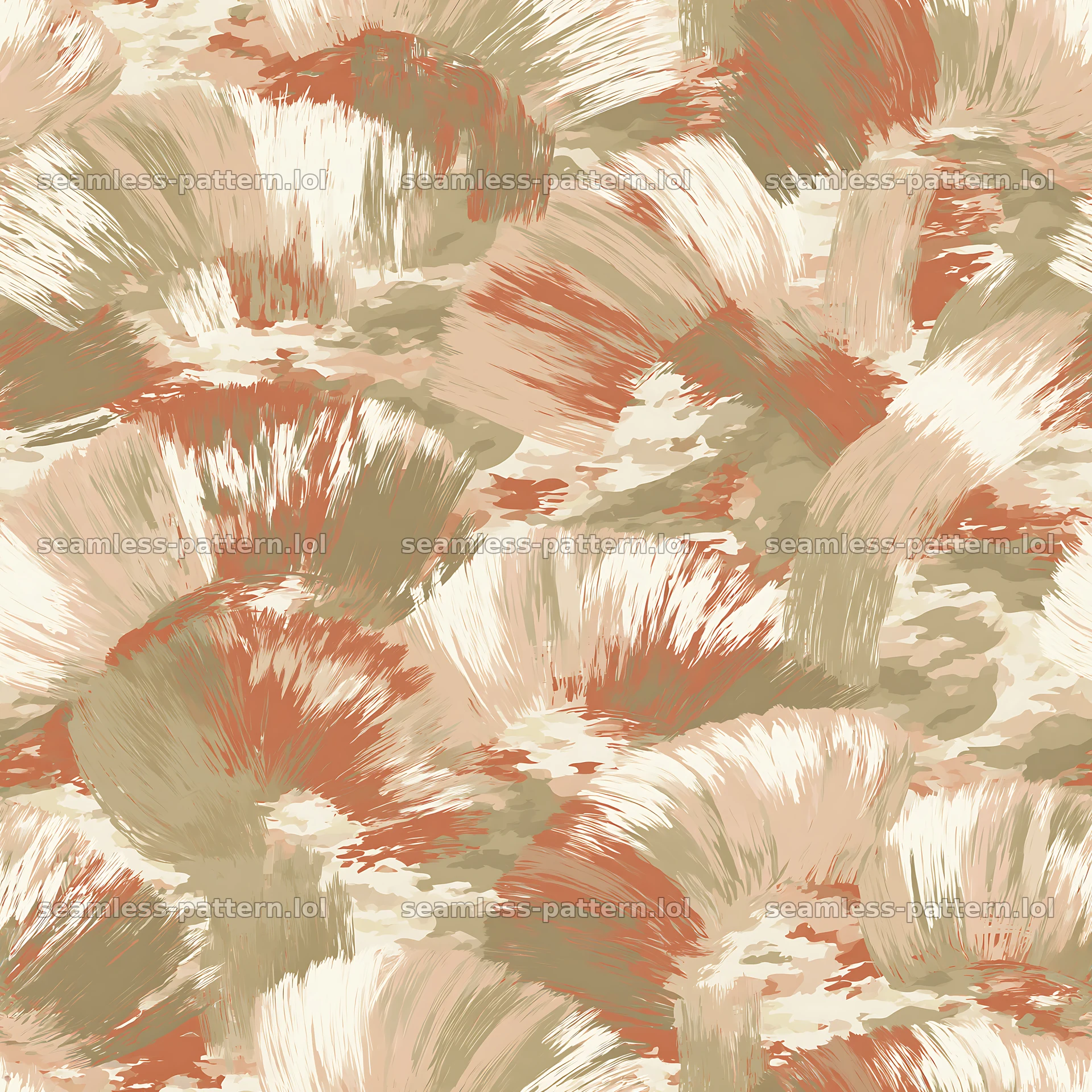 Seamless desert camouflage brushstroke pattern — seamless tileable pattern