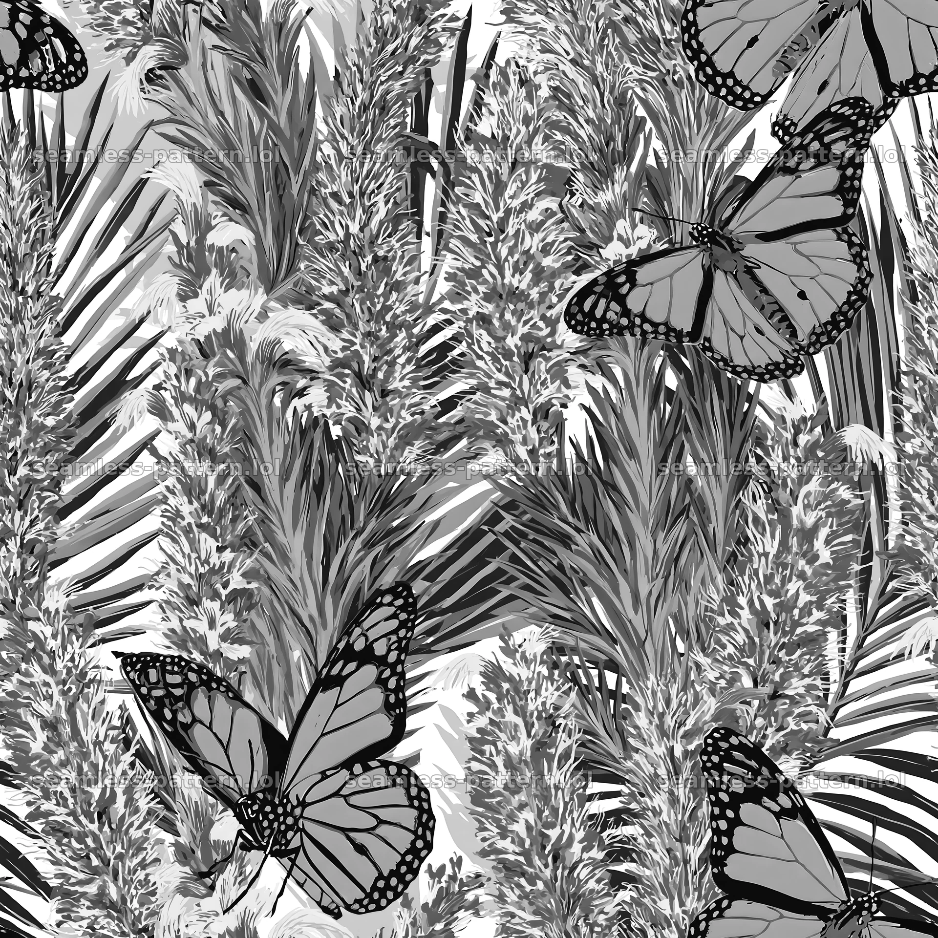 Butterfly and lavender seamless pattern for fabric and wallpaper — seamless tileable pattern