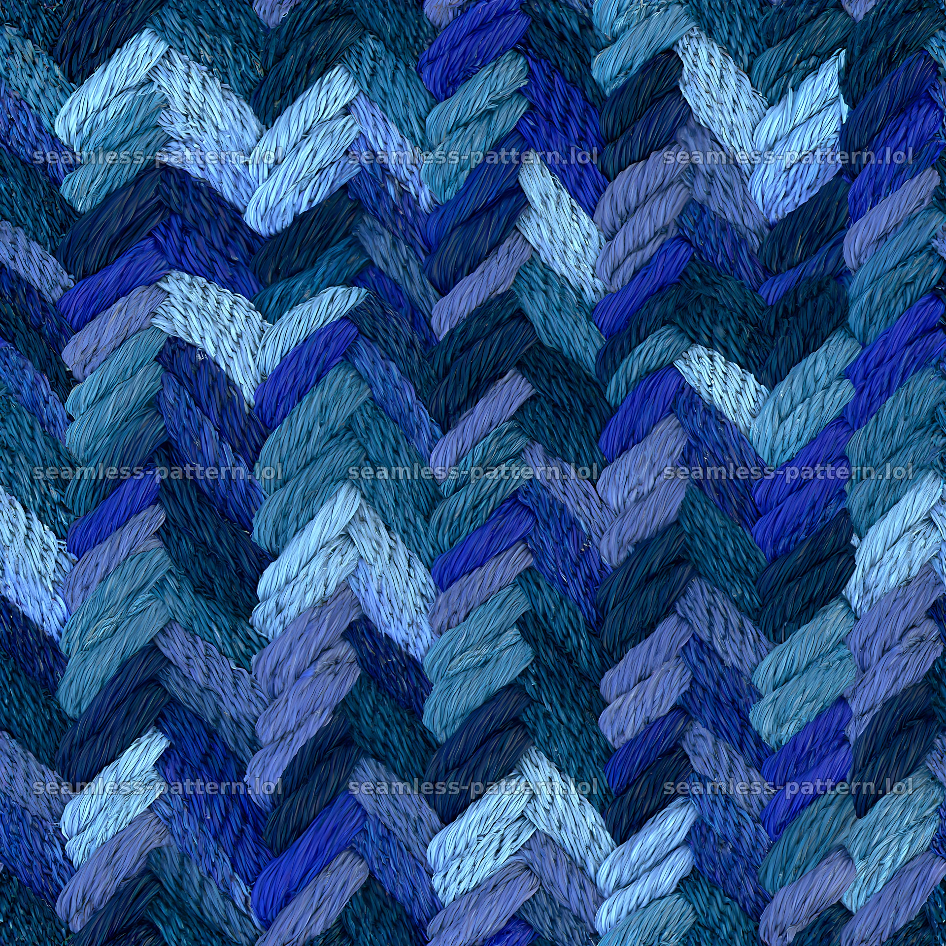 Seamless stretch denim texture pattern in deep blue tones — seamless tileable pattern