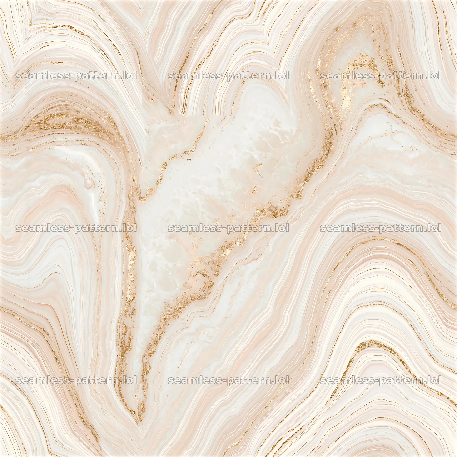 Seamless layered gold veined marble texture with intricate patterns — seamless tileable pattern at 8192x8192