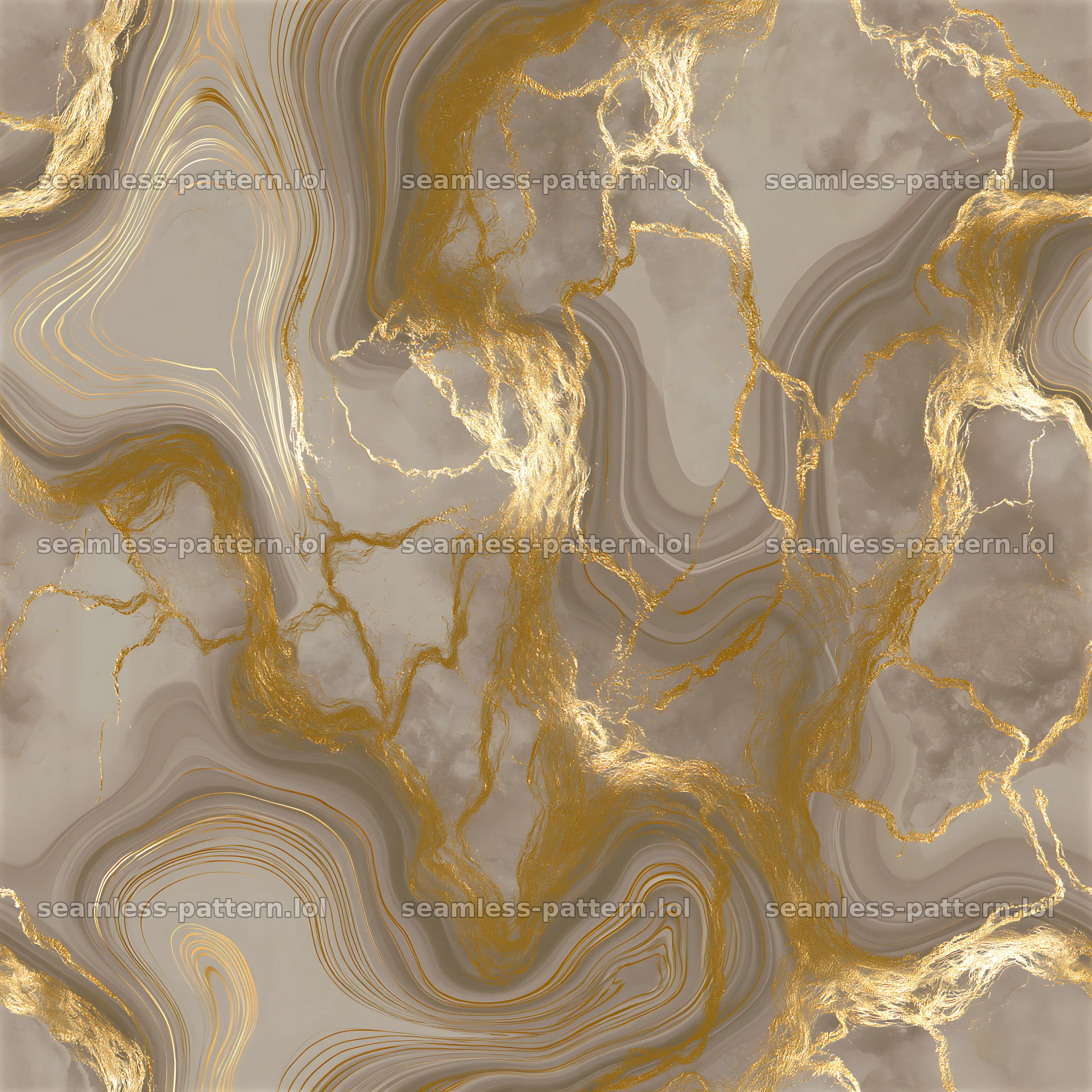 Metallic gold fluid veins tileable pattern creates a unique visual effect — seamless tileable pattern at 8192x8192