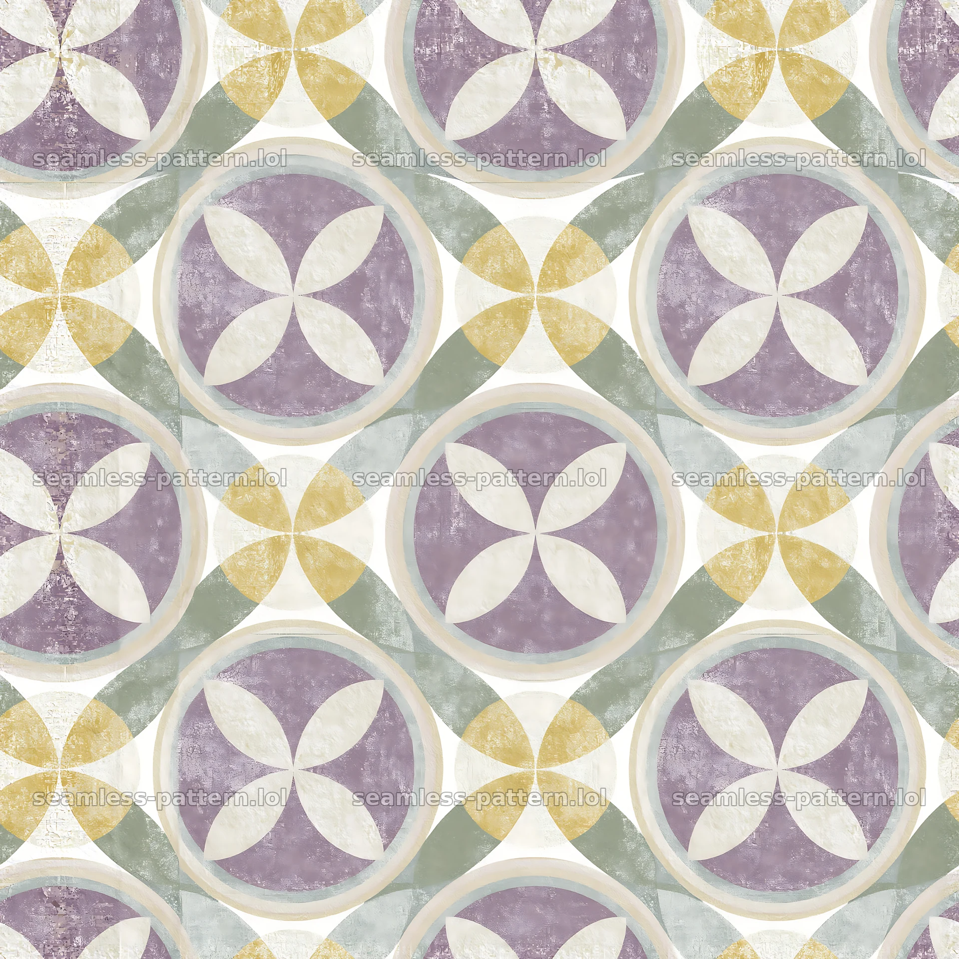 Seamless flower of life geometric pattern for fabrics and wallpapers — seamless tileable pattern