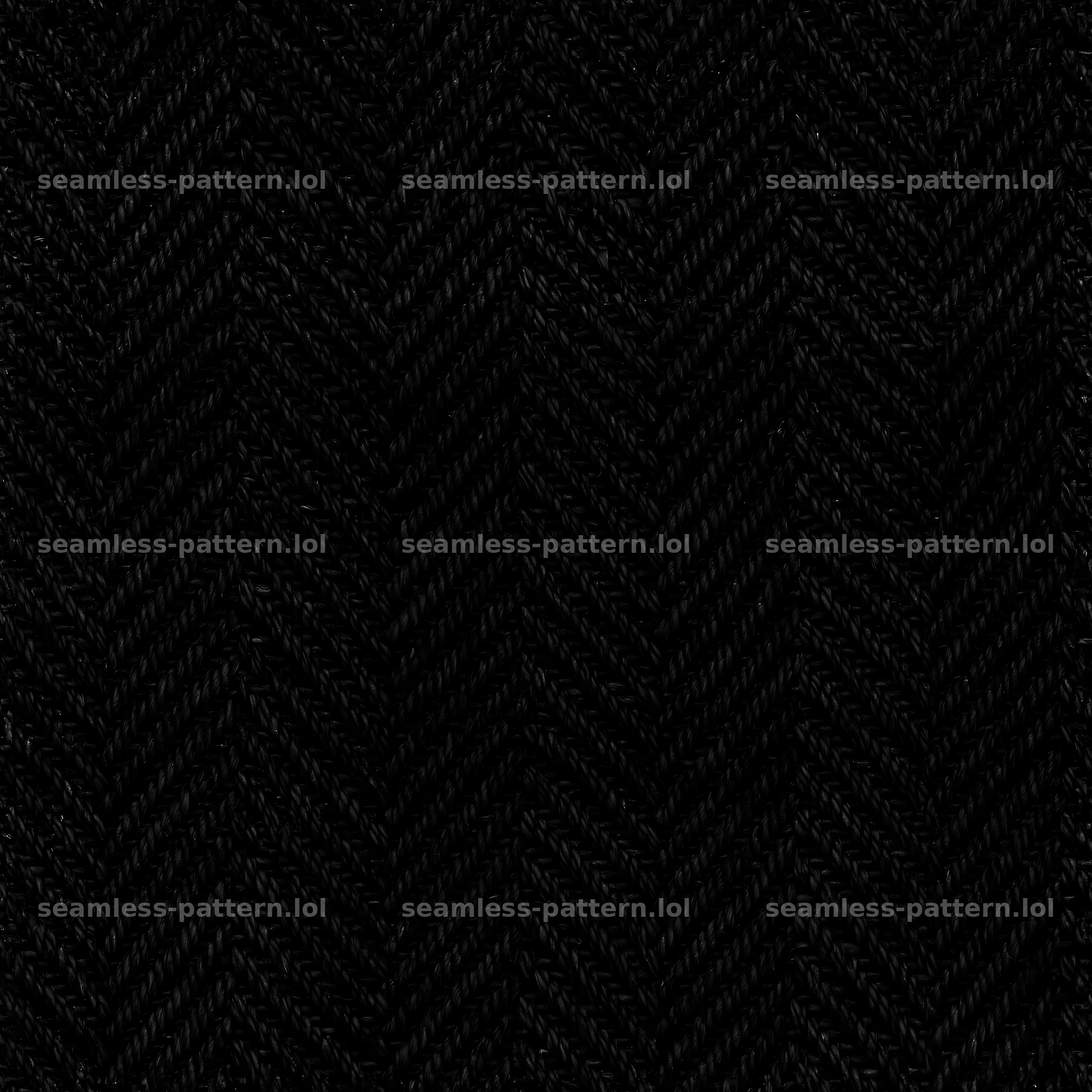 Seamless black jeans fabric pattern design with herringbone texture — seamless tileable pattern