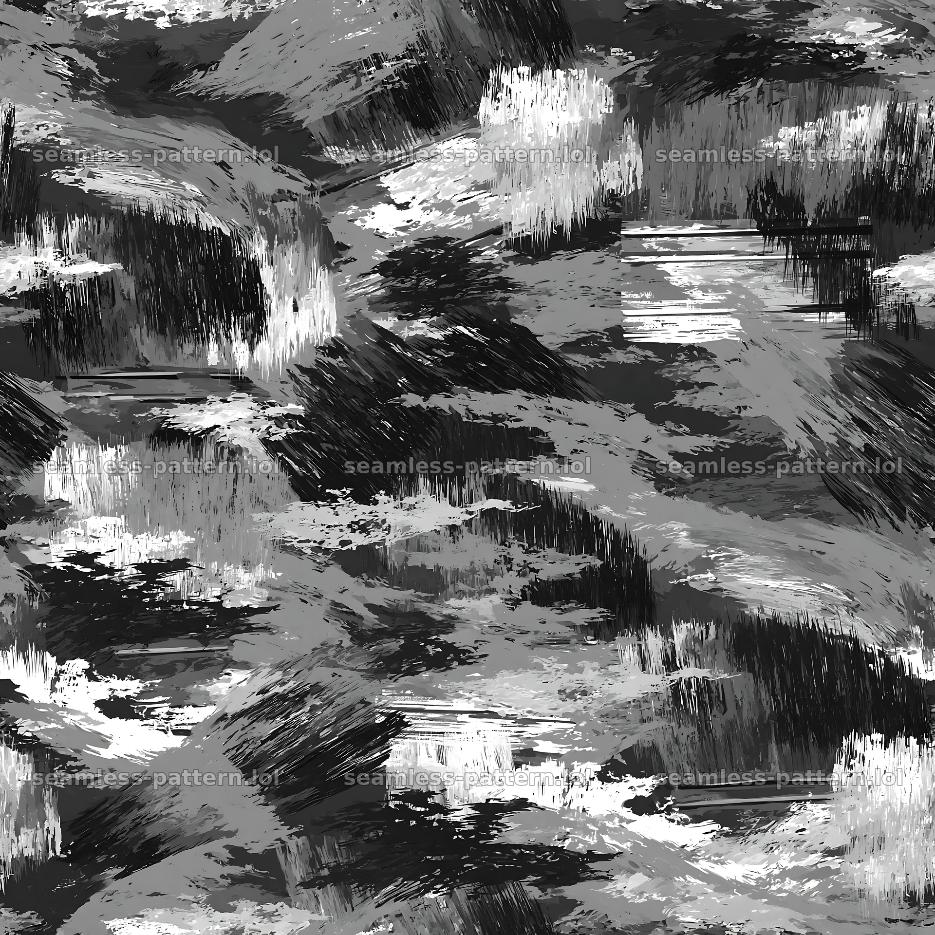 Seamless gray camouflage brushstroke pattern for fabric and wallpaper — seamless tileable pattern