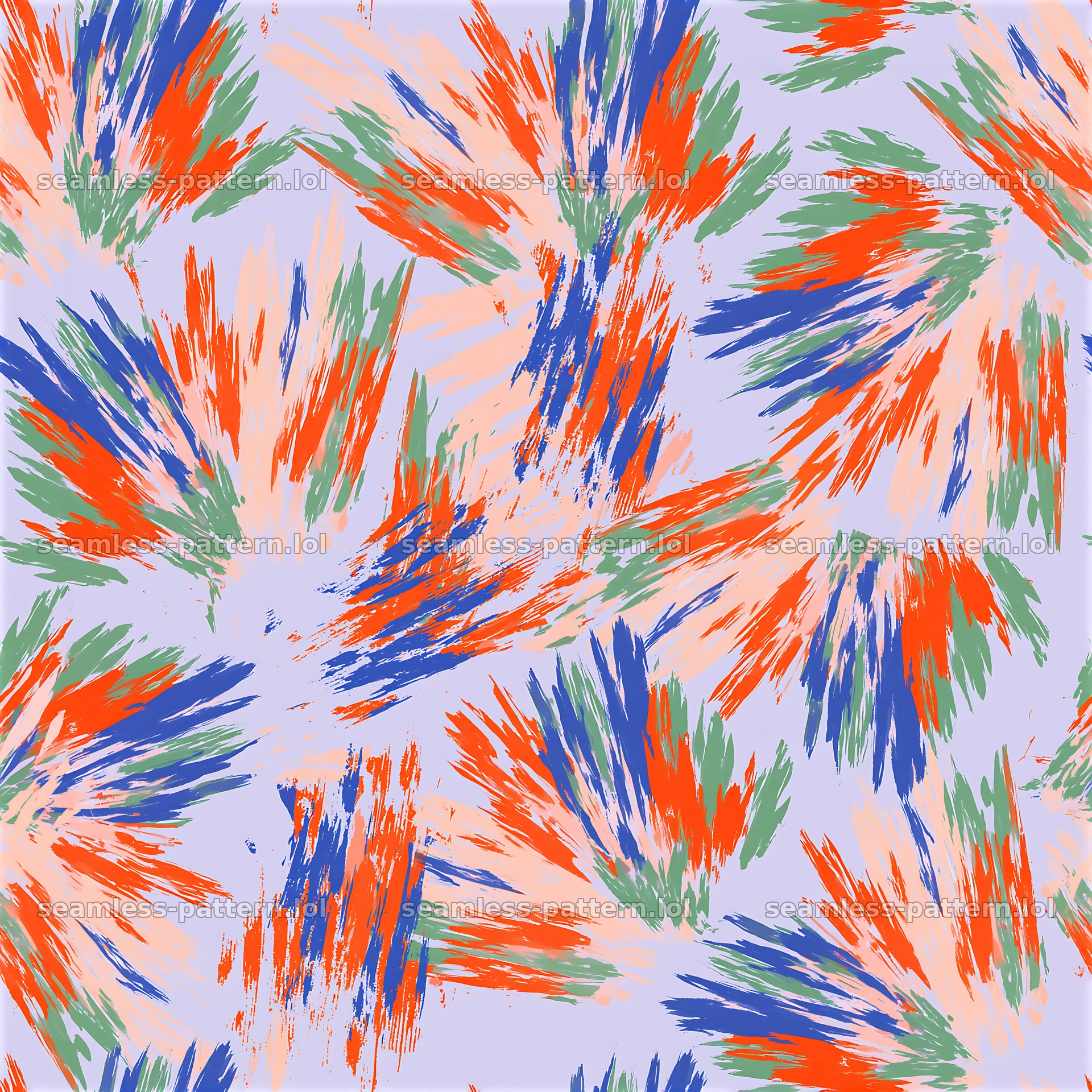 Energetic expressive brush marks seamless pattern with vivid colors — seamless tileable pattern at 8192x8192