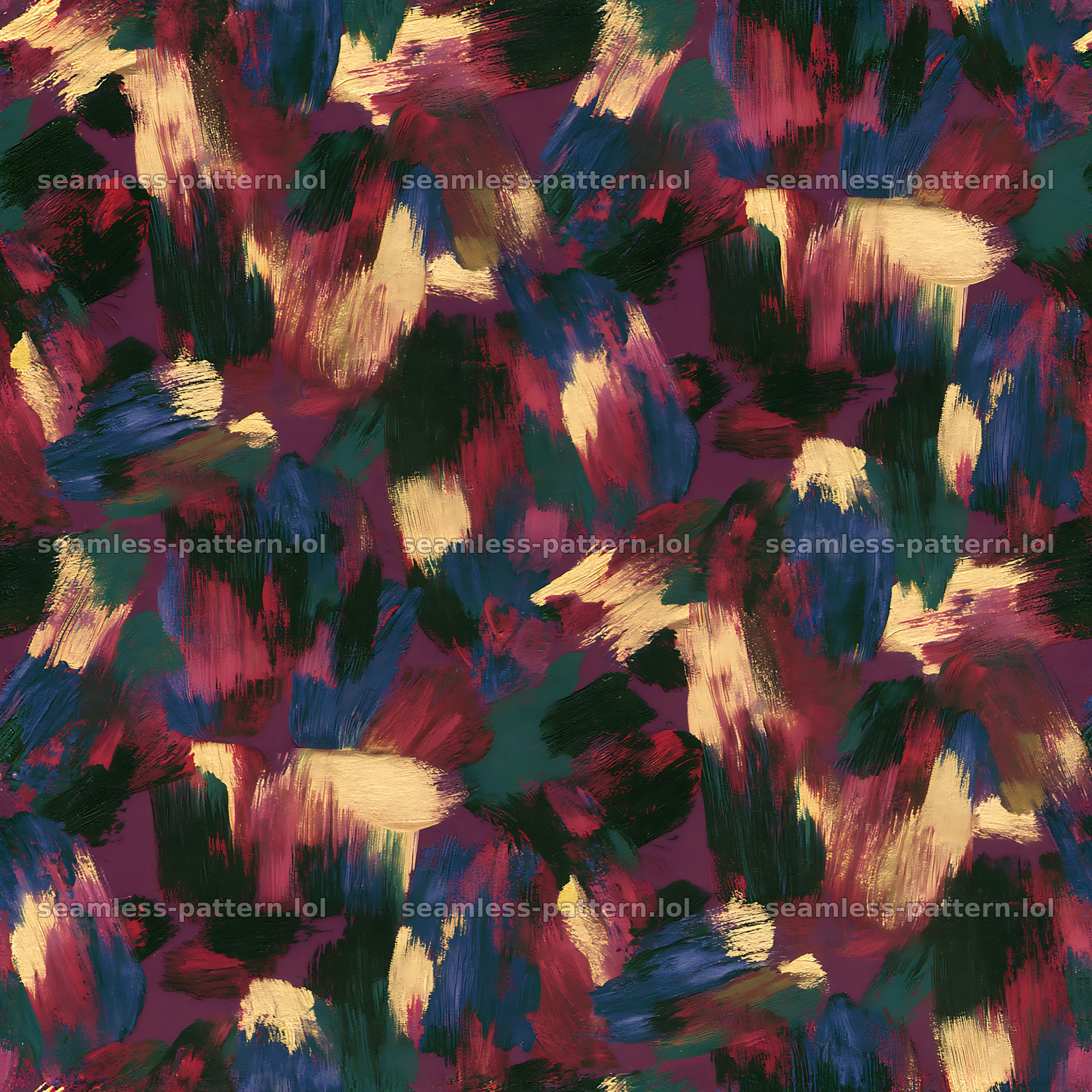 Seamless watercolor camouflage brushstroke pattern design — seamless tileable pattern