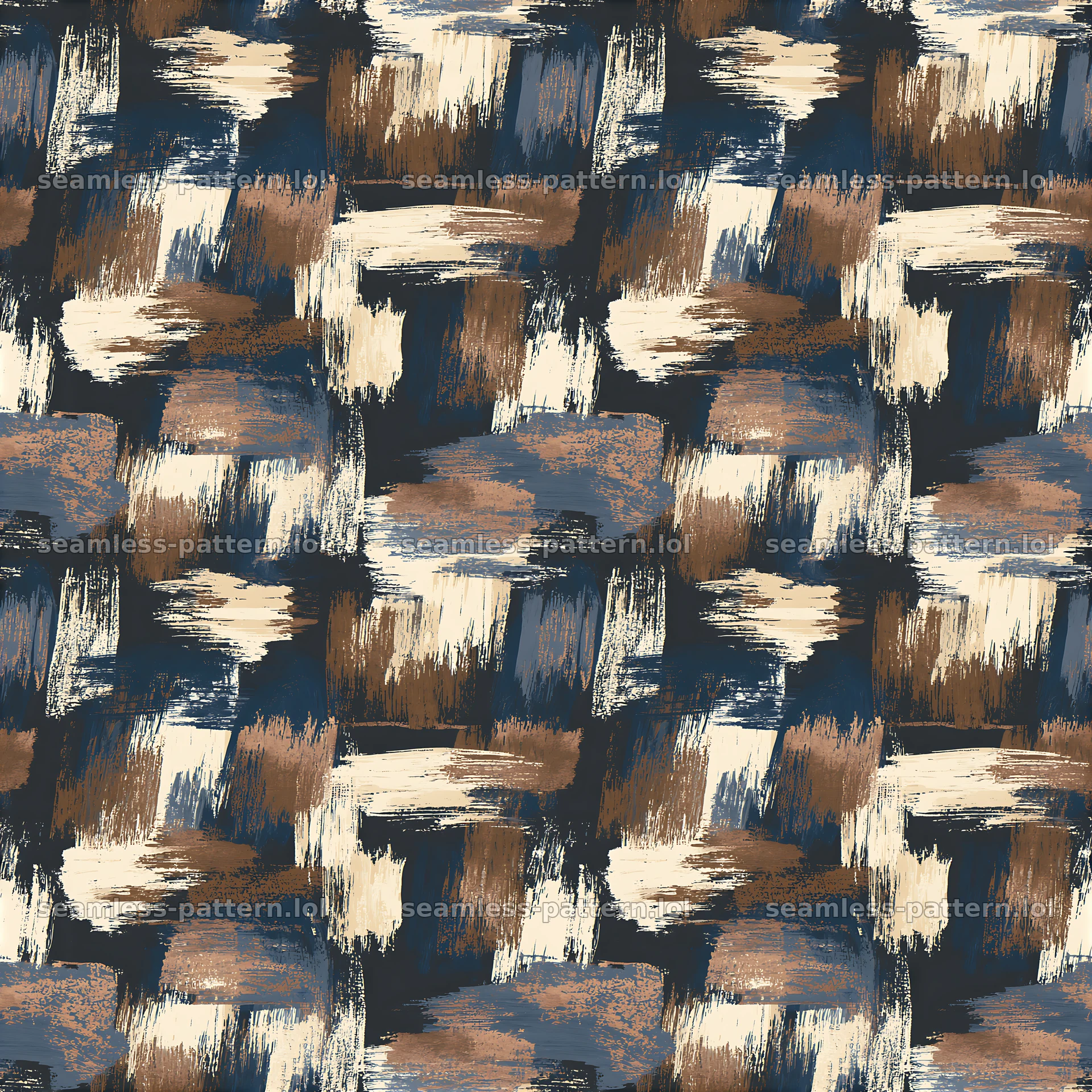 Seamless fluid brush mark pattern with diverse shades and strokes — seamless tileable pattern at 8192x8192
