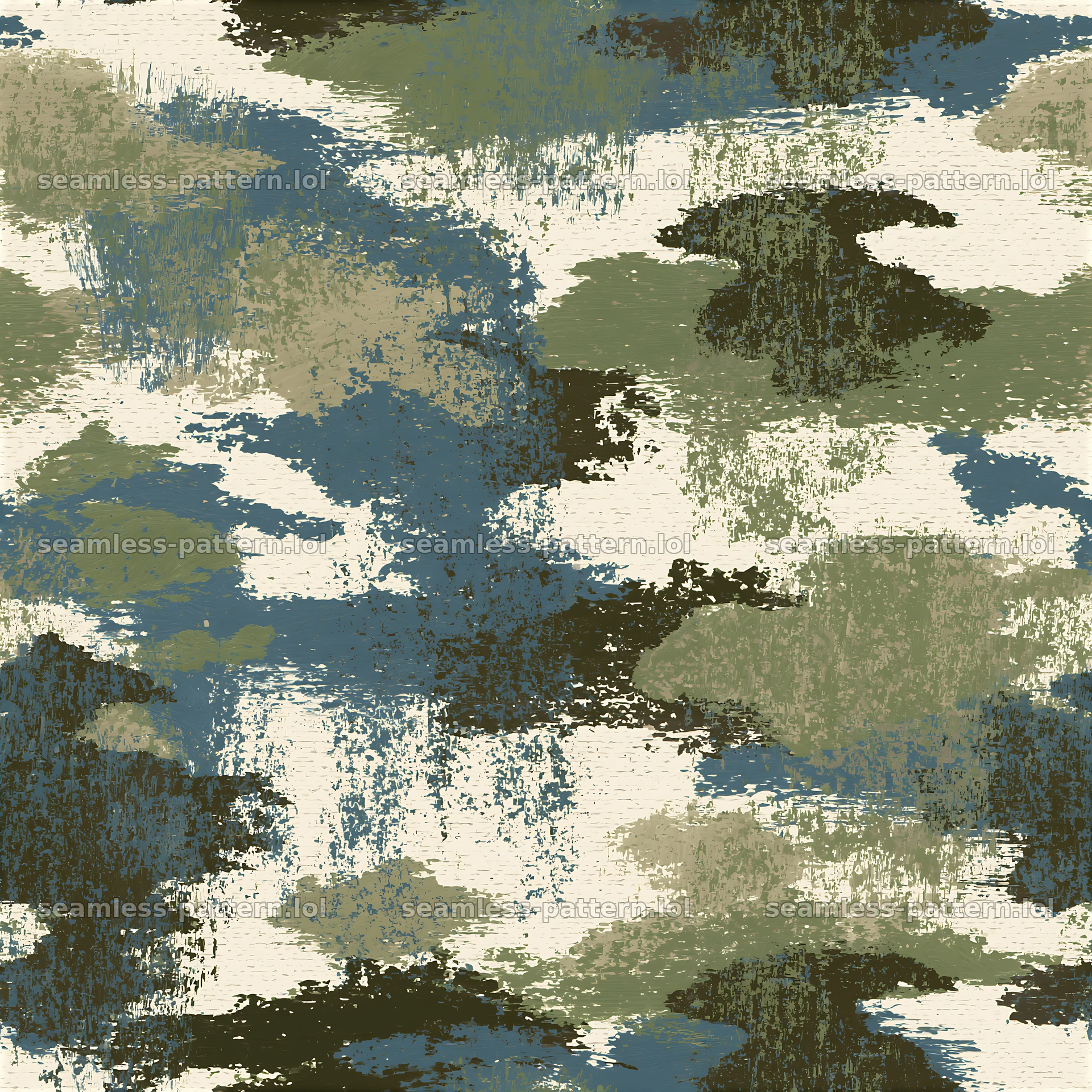 Seamless camouflage pattern with distressed military texture — seamless tileable pattern at 8192x8192