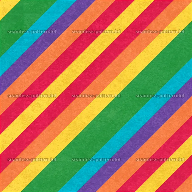 Colorful rainbow stripes seamless pattern across diagonal layout — seamless tileable pattern