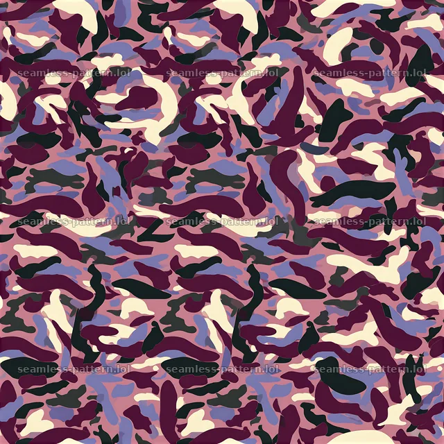 Purple sportswear camouflage repeat pattern with various shapes — seamless tileable pattern