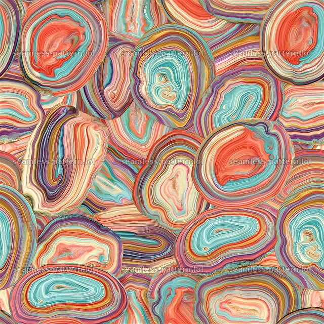 Multicolor swirled stone repeating pattern showcases vibrant layers — seamless tileable pattern