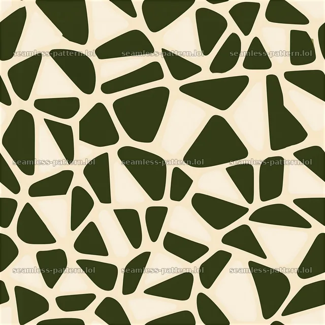 Seamless camouflage pattern with minimalist olive and beige shapes — seamless tileable pattern