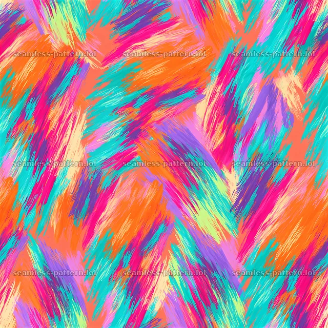 Bright loose paint strokes repeat pattern for vibrant surfaces — seamless tileable pattern