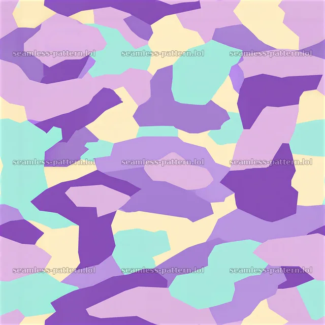 Purple pastel camouflage tileable pattern with soft shapes — seamless tileable pattern