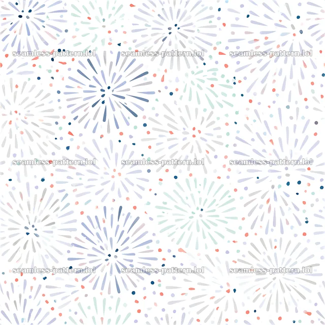 Confetti burst seamless pattern with colorful shapes and designs — seamless tileable pattern