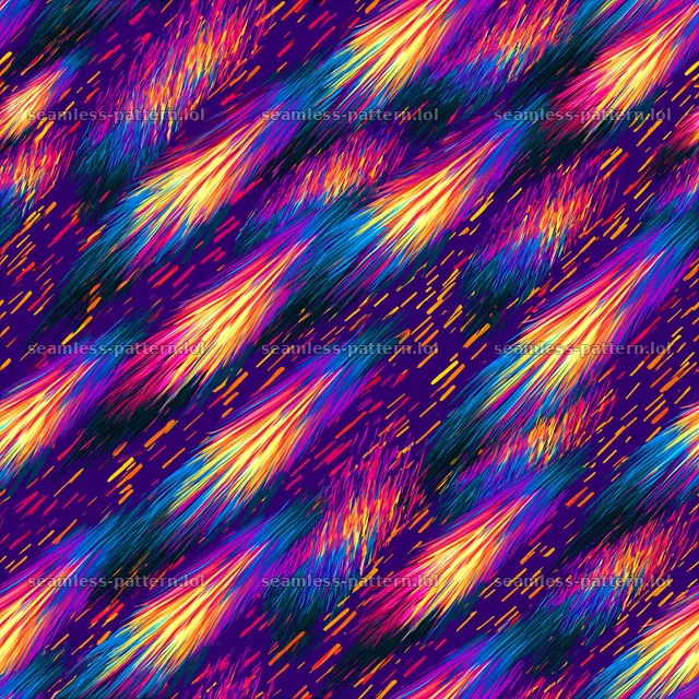 Vibrant rainbow paint streaks create a seamless repeating pattern — seamless tileable pattern