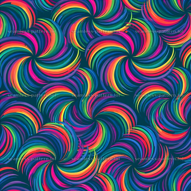 Bold rainbow arcs seamless pattern — seamless tileable pattern