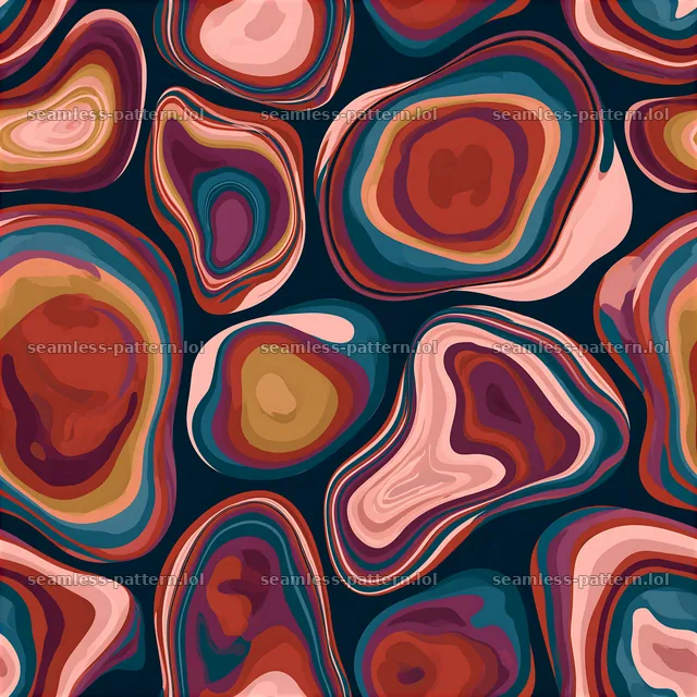 Colorful fluid forms seamless texture creates a vibrant design — seamless tileable pattern