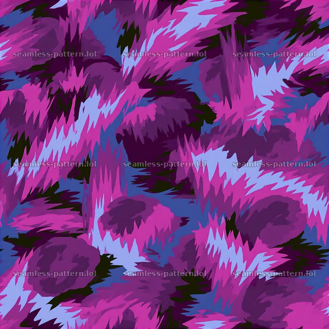 Purple electric camouflage seamless pattern with jagged shapes — seamless tileable pattern