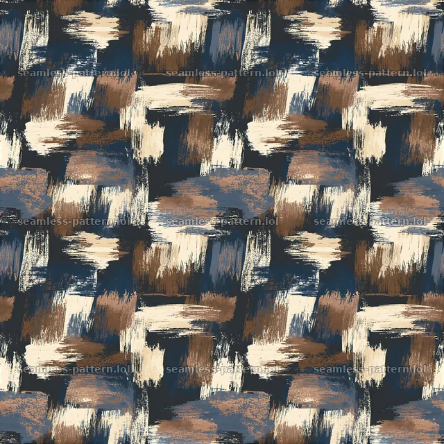 Seamless fluid brush mark pattern with diverse shades and strokes — seamless tileable pattern