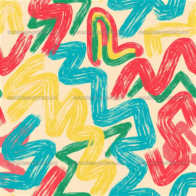 Colorful chalk marks seamless pattern in various vibrant colors — seamless tileable pattern
